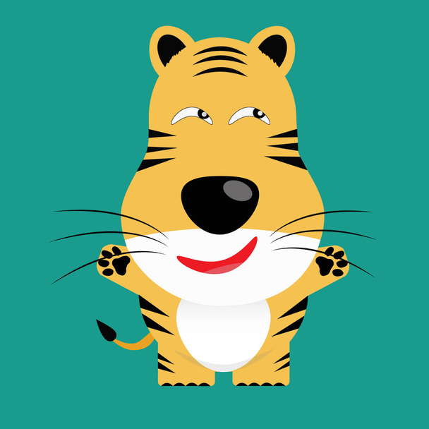 δυσνόητο Βεγγάλης τίγρη gartoon χαρακτήρα - Διάνυσμα, εικόνα