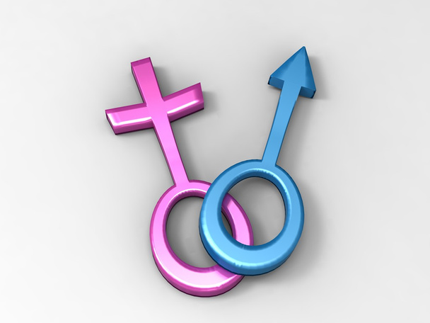 Masculino y femenino sexo símbolos
 - Foto, Imagen