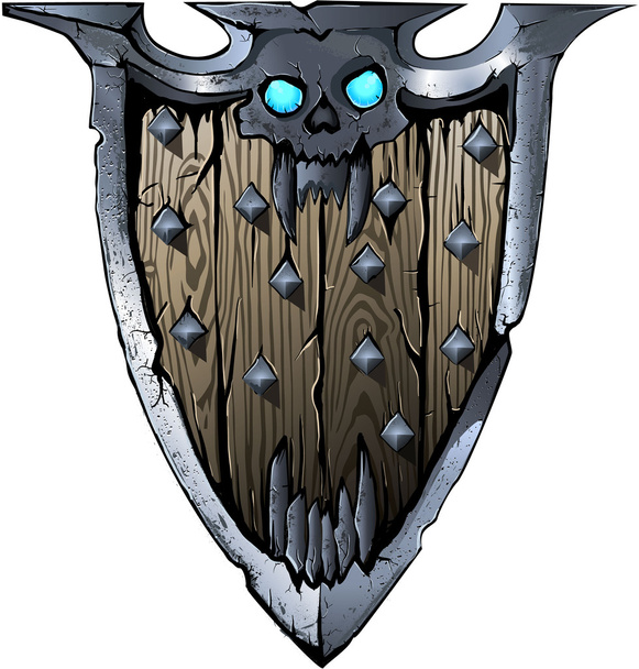 Kuolema Knight Shield
 - Vektori, kuva