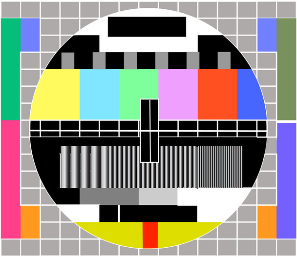 テレビ信号のベクトル - ベクター画像