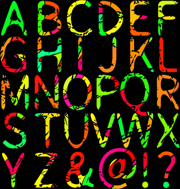 Colorful alphabet letters - Vektori, kuva