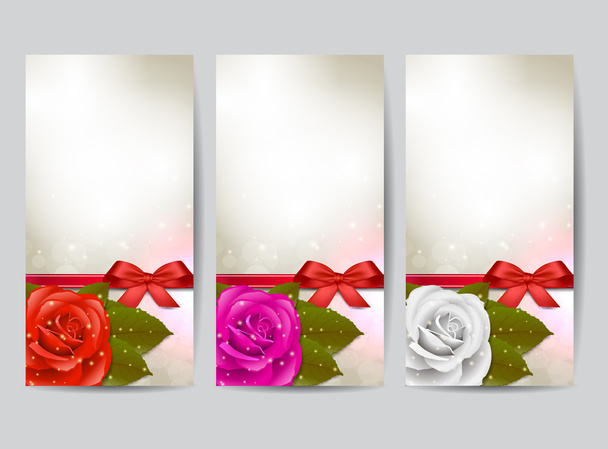 Rose banners - Vektor, obrázek