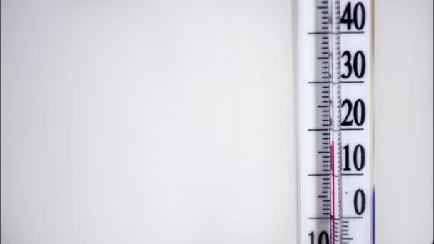 Hőmérsékleti skála kúszik fel a timelapse - Felvétel, videó