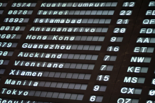 Airport Departure Board - Photo, Image