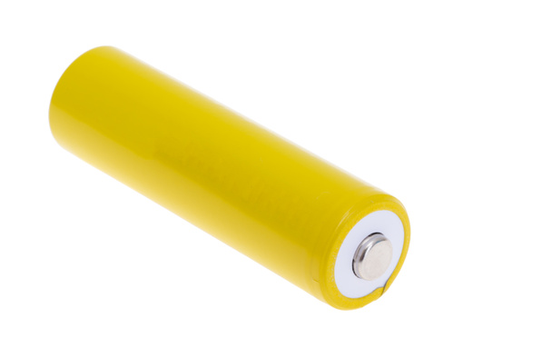 farbige Batterien isoliert auf weißem Hintergrund - Foto, Bild