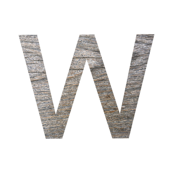 wooden font isolated on white. - Φωτογραφία, εικόνα