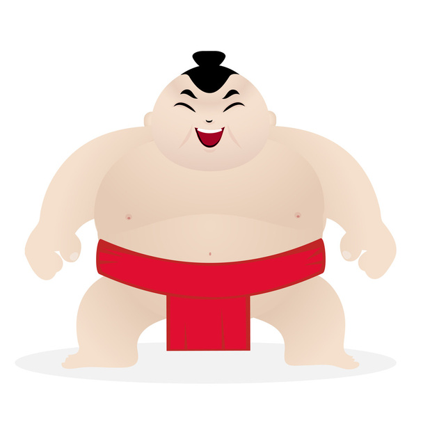 Lutador de sumô bonito
 - Vetor, Imagem