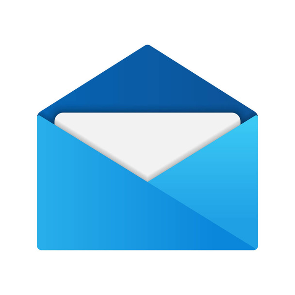 Modern flat design of letter envelope file icon - Vektor, Bild