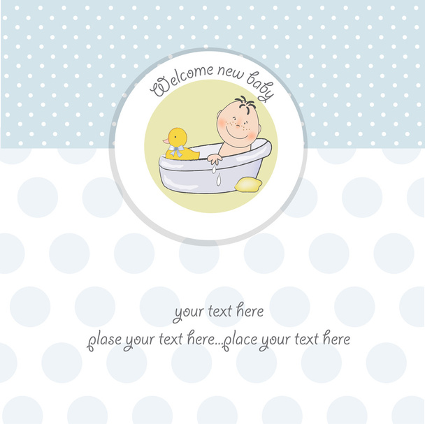 tarjeta de ducha bebé niño - Foto, imagen