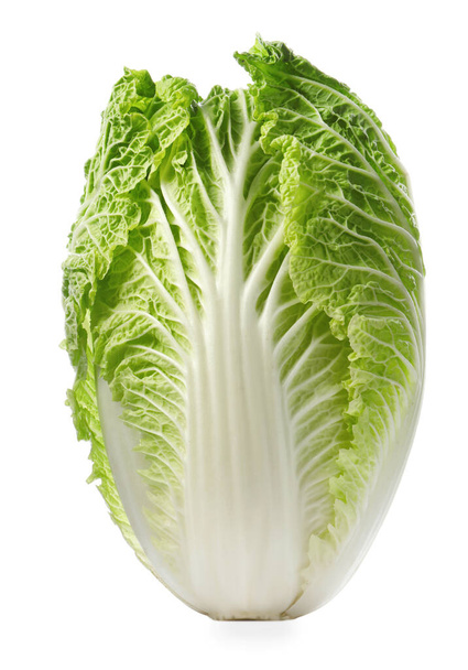 Fresh tasty Chinese cabbage isolated on white - Foto, Imagem