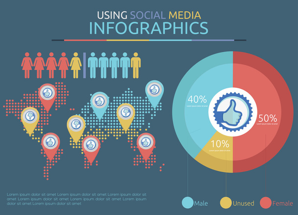 Business Infographic - Vector, Imagen