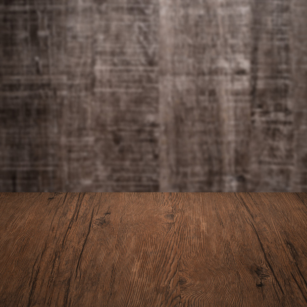 table with wooden wall - Foto, immagini