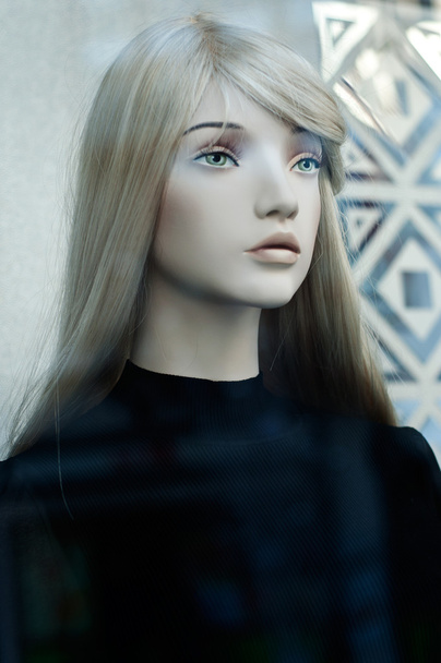 Mannequin winter fashion in a showroom - Foto, afbeelding