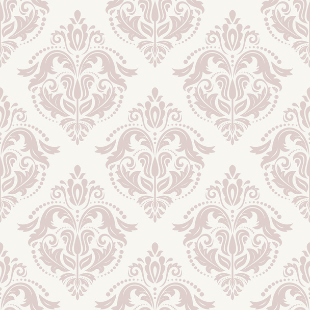 Damask Seamless Vector Pattern. Orient Background - Vector, Image