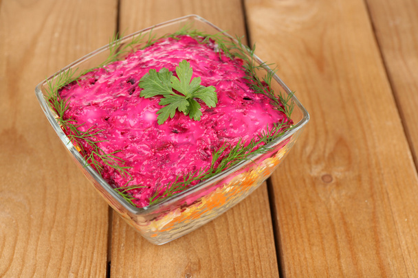Russian herring salad - Foto, Imagen