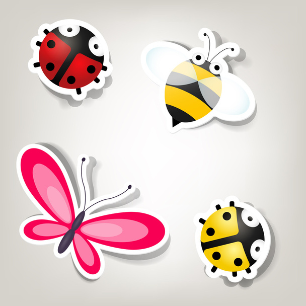 Set of vector stickers - Vector, Image