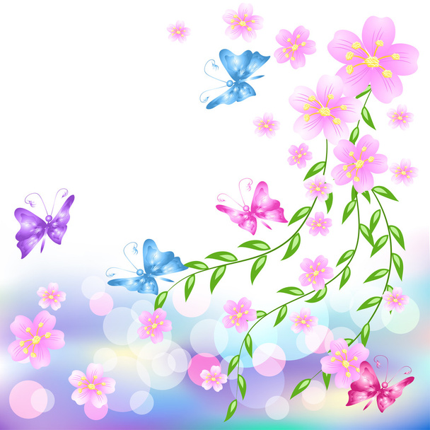 Floral background - Вектор, зображення