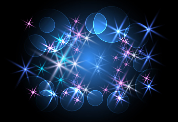 Background with glowing rays - Vector, Image