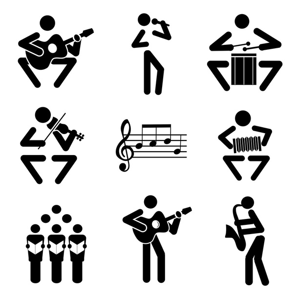 Music icons - Vector, Image