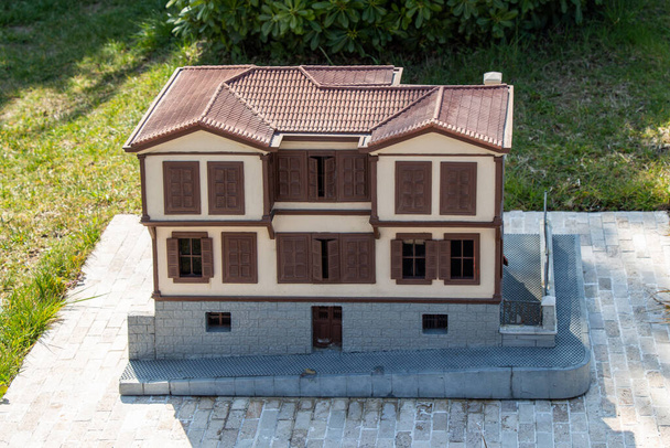 Pequeño modelo de Ejemplo de arquitectura tradicional turca excepcional - Foto, Imagen