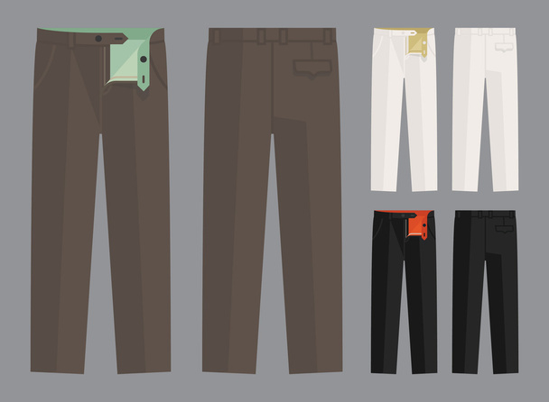 Classic trousers for men - Vector, afbeelding