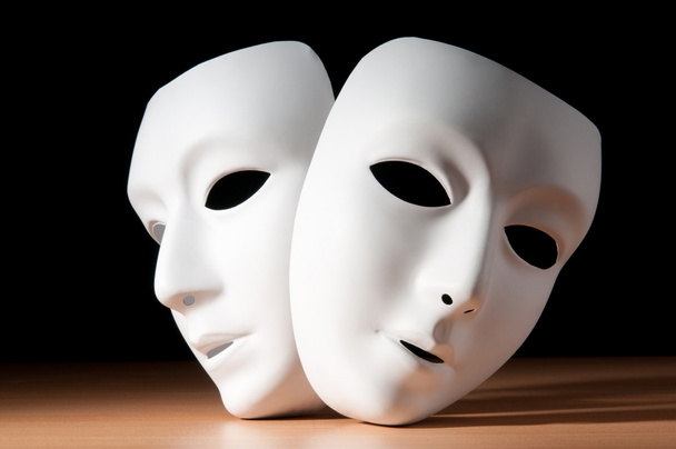 Masken mit Theaterkonzept - Foto, Bild