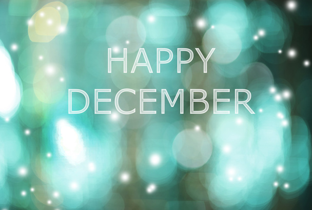 Happy December, greeting card - Photo, image