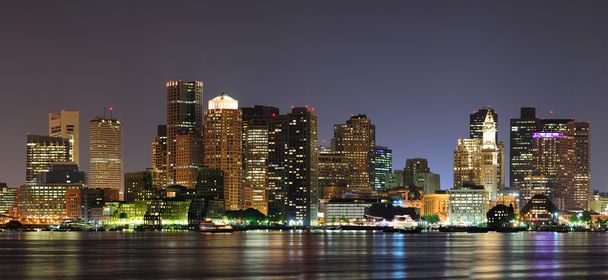 Бостонская ночная панорама
 - Фото, изображение