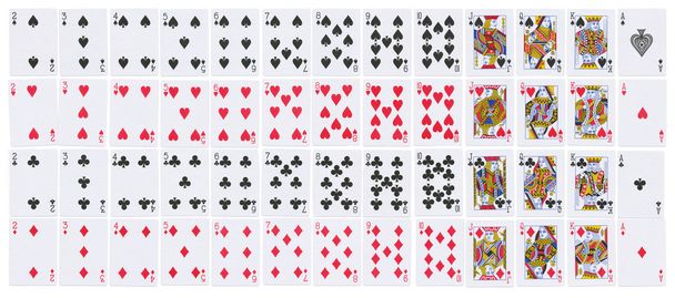 Deck cheio de cartas de baralho
 - Foto, Imagem