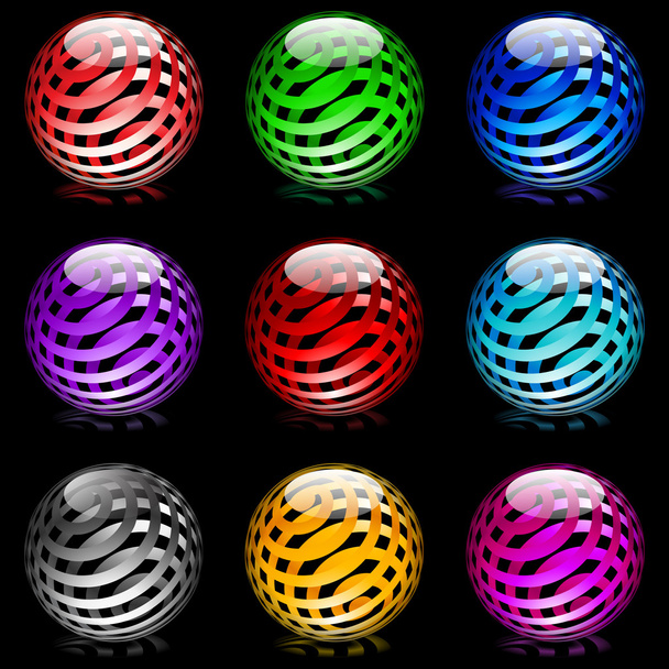 Glossy spheres - Vektor, obrázek