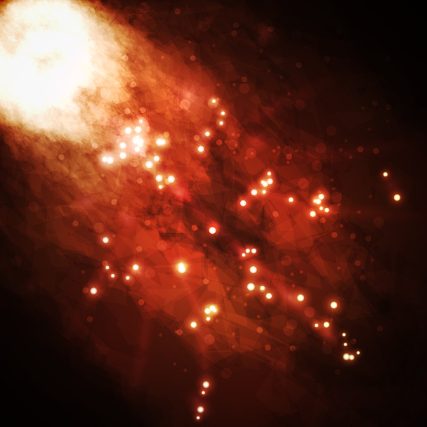 星空の背景豊富なスター形成の星雲, - ベクター画像