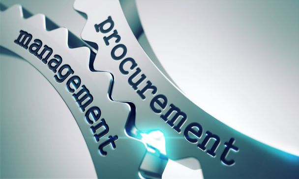 Procurement Management Concept on the Gears. - Photo, Image