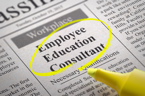 Employee Education Consultant Vacancy in Newspaper. - Photo, Image