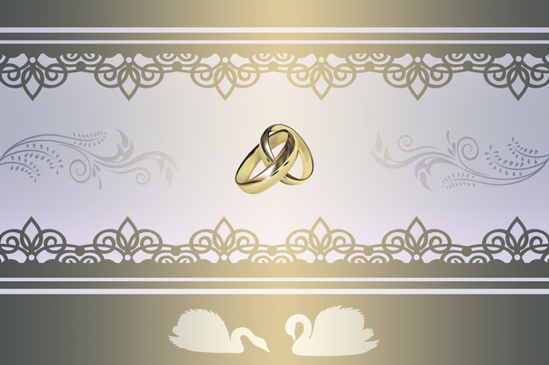 Wedding invitation template. - Фото, изображение