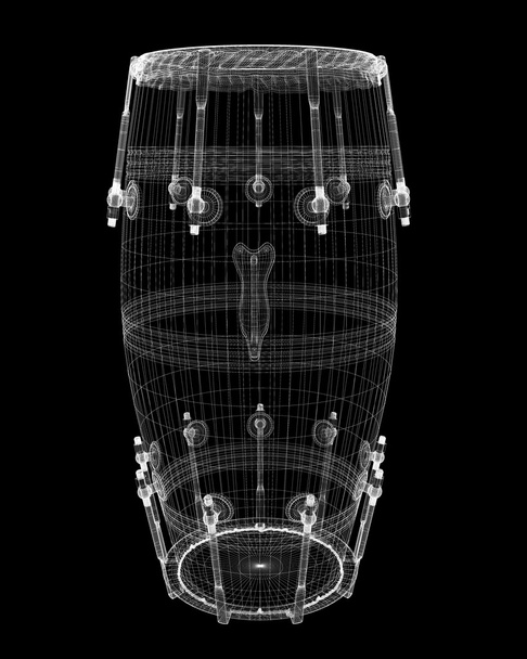 Ranura de tambor Djembe
 - Foto, imagen