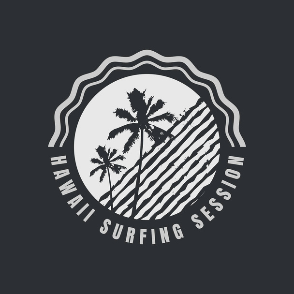 Hawaii illustrazione tipografia. perfetto per il design della t shirt - Vettoriali, immagini
