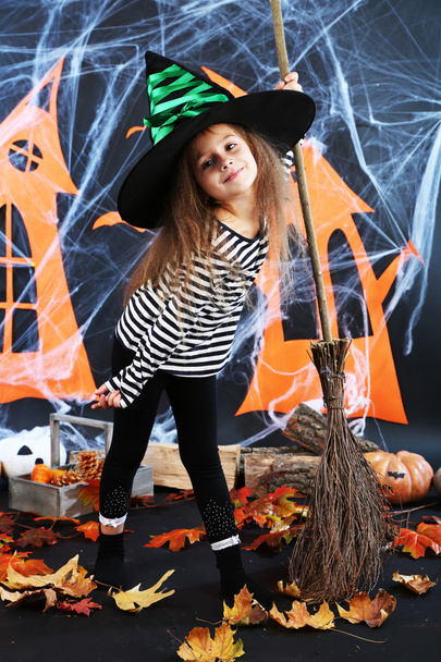 Little girl Witch - Фото, зображення