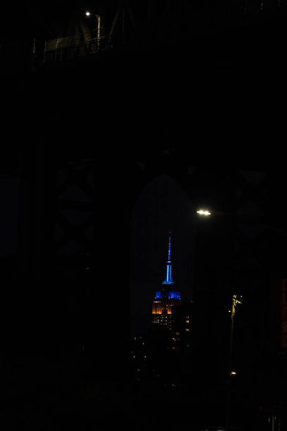 império estado edifício Manhattan Nova Iorque cidade visão noturna do dumbo - Foto, Imagem