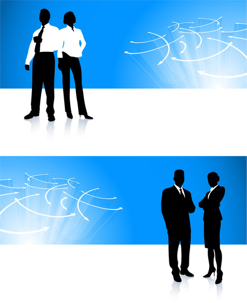 business team corporate banner backgrounds - Vecteur, image