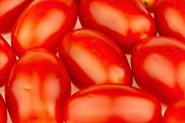 チェリー トマトのマクロのクローズ アップ - 写真・画像