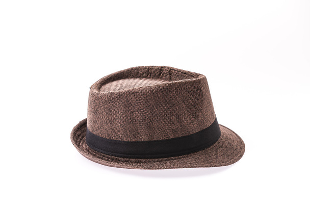 černý plstěný klobouk klobouk - Fotografie, Obrázek