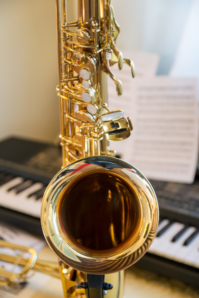 saxofon detail - Fotografie, Obrázek