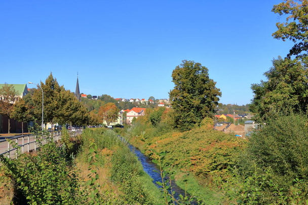 cityscape of Meissen town on the River Elbe. Location: Meissen, Saxony in Germany, Europe - Fotó, kép