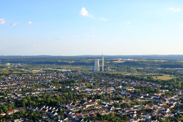 Central eléctrica de carbón en Ensdorf, en el Sarre, Alemania, Europa - Foto, Imagen