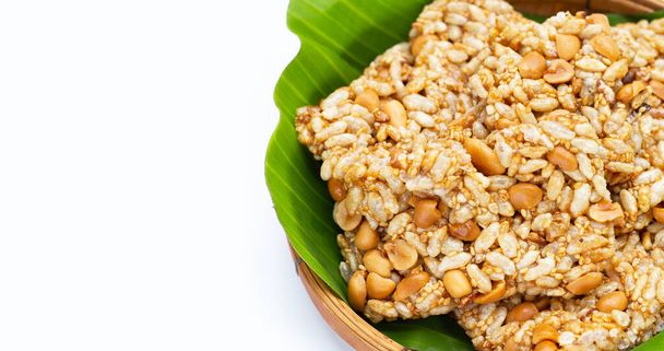 Krayasart, Thai crispy rice, peanut and sesame cereal bar - Photo, image