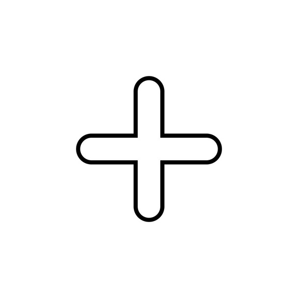 Plus Icon for web and mobile app. Add plus sign and symbol - Vector, imagen