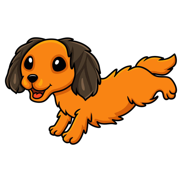 Векторна ілюстрація милого собачого мультфільму
 - Вектор, зображення