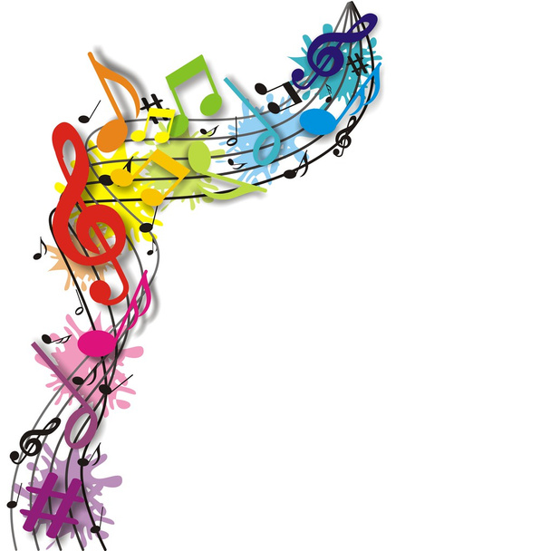 Musik background - Vector, Image