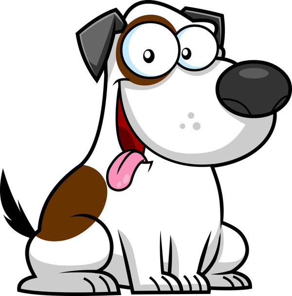 Vector vicces kutya rajzfilm karakter  - Vektor, kép