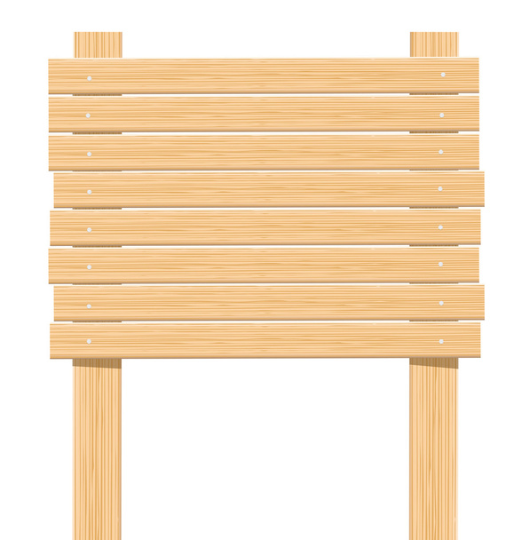 Billboard from Wooden planks - Vector, Image